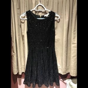 Full Sequined Black Dress